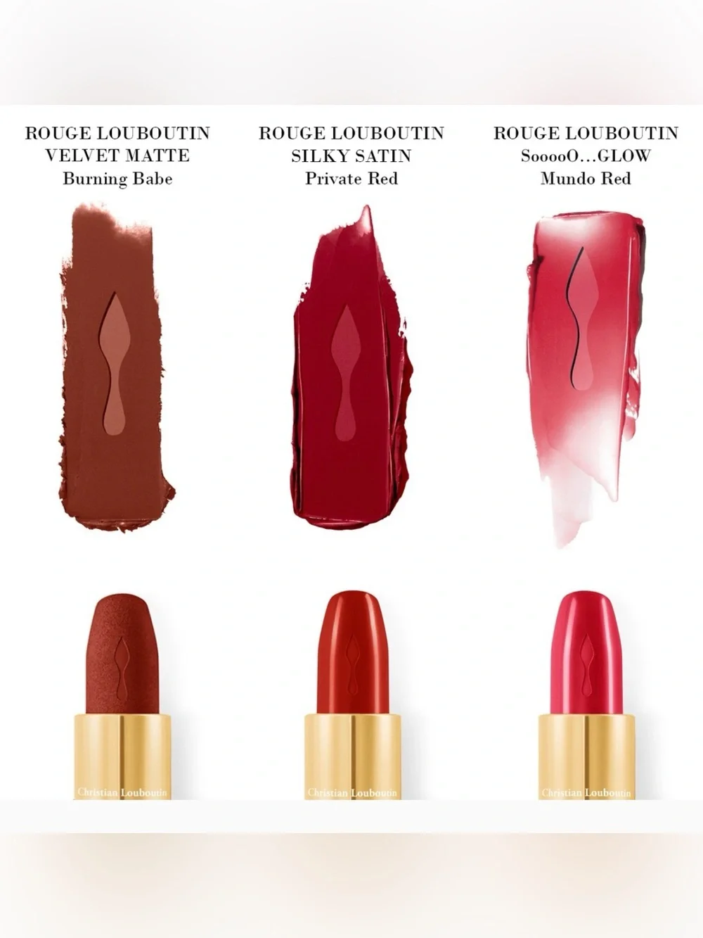 Christian Louboutin Lip Trio Rouge Louboutin  Coffret Set ❤️ Luxury Beauty| NIB✨